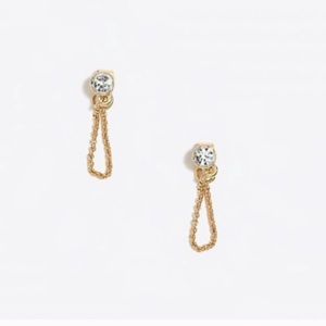 J. Crew Chain Loop Stud Earrings